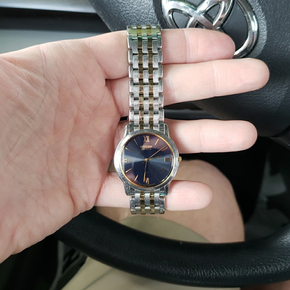 Citizen eco-drive two-toned sapphire watch(men's)